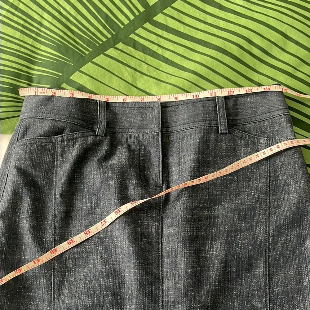 J. Crew Blue Pencil Skirt Knee-Length Style